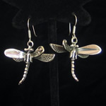 Dragonfly Earrings in Sterling Silver