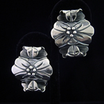 Carmen Armstrong Original Design Fine .980 Silver Floral Earrings Inspired by Victoria de Taxco