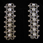 Carlos Ramos Sterling Silver Filigree Earrings from the Yucatan, Mexico