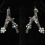 Tree Branch Earrings in Sterling Silver