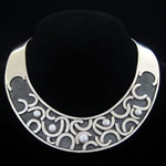 Veronica Ruffo Original Design Sterling Silver & Pearl Collar Necklace