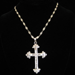 Sterling Silver Filigree Cross Pendant and Chain by Carlos Ramos