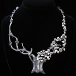 Fantastic Art Statement Necklace by Award Winning Mexican Silversmith