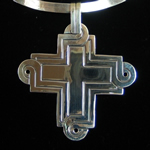 William Spratling Design Sterling Cross Pendant Interpreted by Maria Belen Nilson