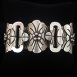Victoria de Taxco Reproduction Fine .980 Silver Floral Bracelet