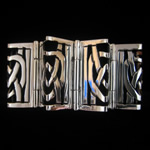 Victoria de Taxco, Ana Brilanti Design Reproduction Pierced Fine .950 Silver Bracelet