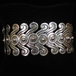 Los Castillo Reproduction Sterling Silver Serpentine Bracelet by Maria Belen Nilson