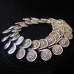 Coiled Sterling Silver Twisted Wire Circle Bracelet from Taxco, Mexico