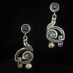 Margot de Taxco Reproduction Sterling Silver Earrings “B” Pattern