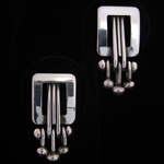Hector Aguilar Sterling Silver Earrings by Maestro Jose Luis Flores