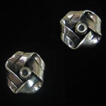 Hector Aguilar of Taxco Reproduction Sterling Silver Knot Clip Earrings