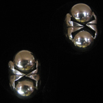 William Spratling Reproduction “Los Cocos” Sterling Silver Earrings designed by Chato Castillo