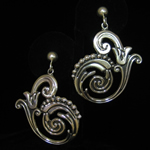 Los Castillo / Margot de Taxco Reproduction Sterling Silver Pierced Earrings