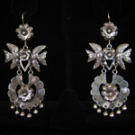 Traditional Mexican Sterling Silver Filigree Earrings – Doves & Flowers