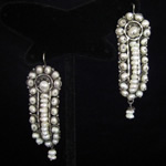“El Gusano” or “The Worm” Sterling Silver & White Pearl Filigree Oaxaca Earrings