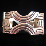 ASM Vintage Sterling Silver Geometric Bracelet from Cuernavaca, Mexico