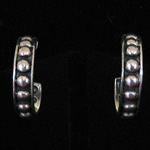 Basic Hoop Sterling Silver Pierced Earrings from Mexico