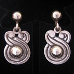 William Spratling of Taxco Vintage Sterling Silver Earrings - First Design Period
