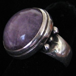 William Spratling Vintage Amethyst & Silver Ring - Size 5