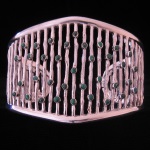 Peruvian Fine .950 Silver with Turquoise Accents Cuff Bracelet