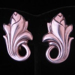 Rancho Alegre of Taxco, Mexico Vintage Sterling Silver Floral Earrings with Original Screwbacks